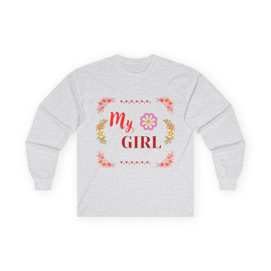 Women's Floral Long Sleeve Tee - Warm and Cozy Moments Design