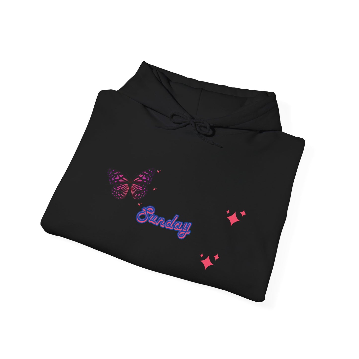 Butterfly Sunday Hoodie Sweatshirt For Women
