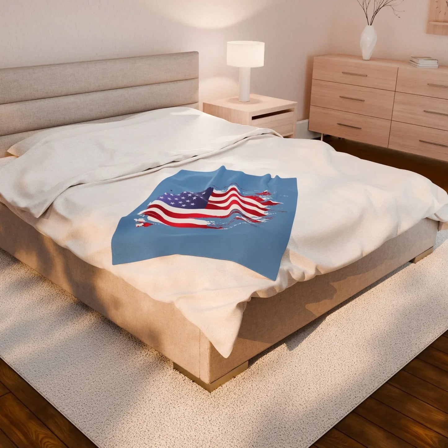 Cozy Velveteen Plush Blanket - Soft Throw for Home, Gift for Living Room, Snuggling, Home Decor, Comfort Blanket - RizQ Life