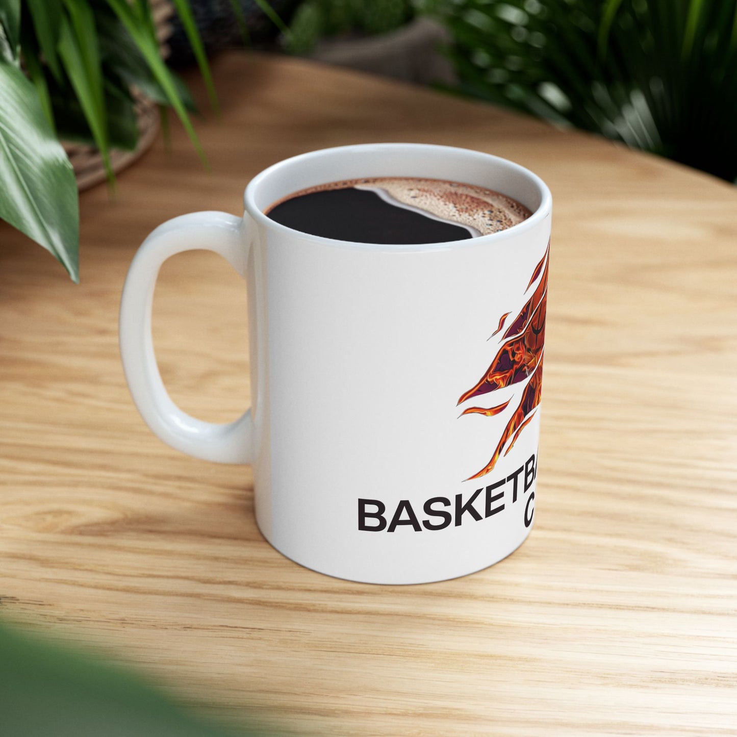 Flaming Basketball Champion Mug - Gift for Sports Lovers