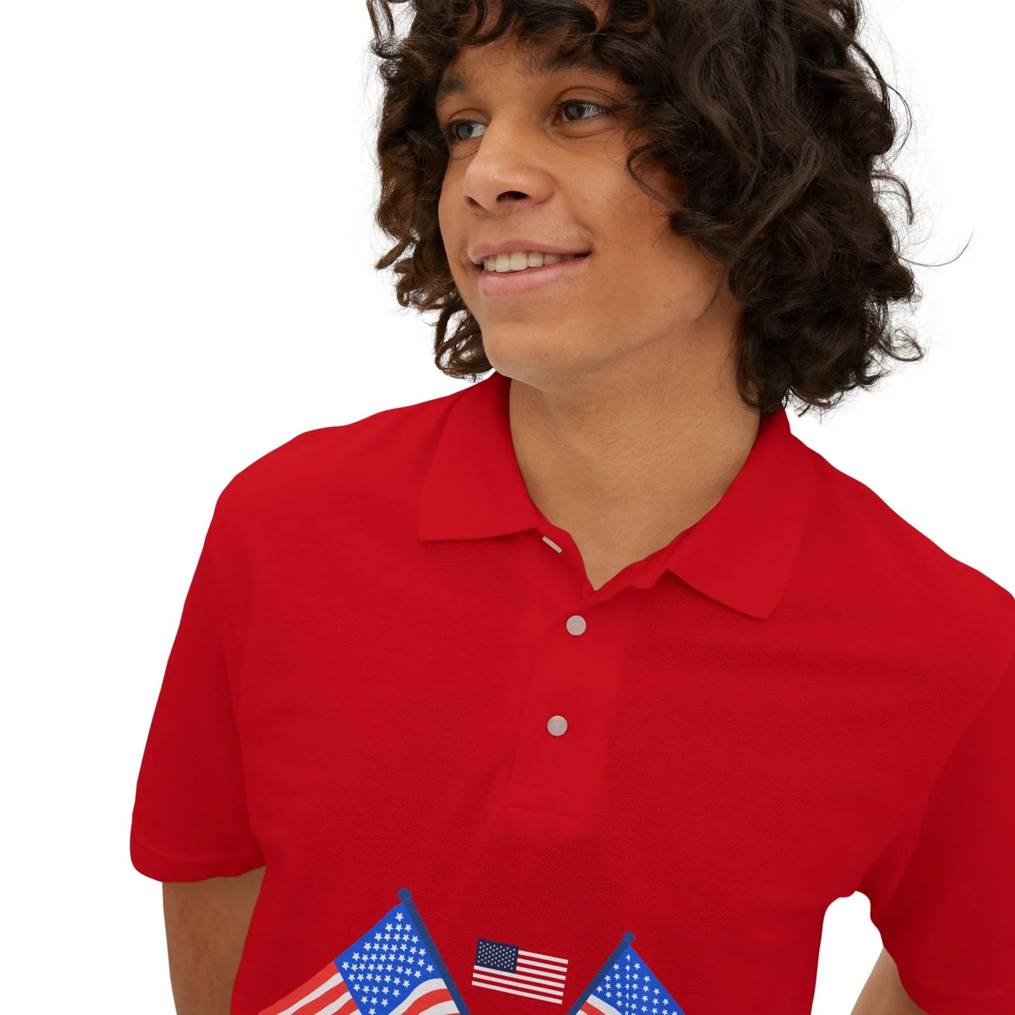 USA Flag Men's Polo - RizQ Life