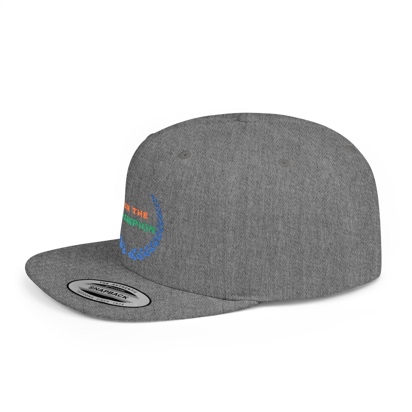 Shop the Champion Snapback Cap – stylish adjustable flat bill hat for adults. Perfect for streetwear, outdoor events, and gifts. Durable and comfy!