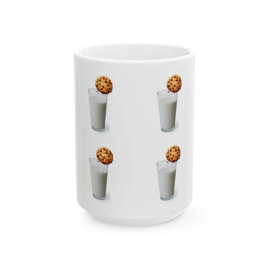 Mug - Cookie & Milk Ceramic Mug - Fun Drinkware for Cookie Lovers (11oz/15oz) - RizQ Life
