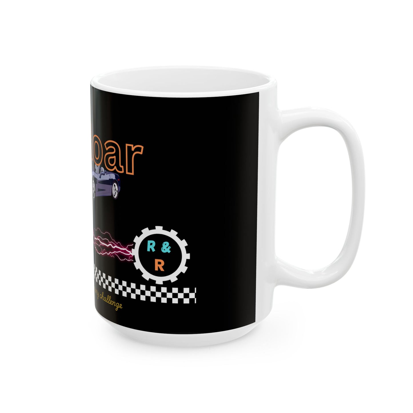 Racing Mug - Rush & Roar Ceramic Mug - Perfect Gift for Car and Motorcycle Enthusiasts