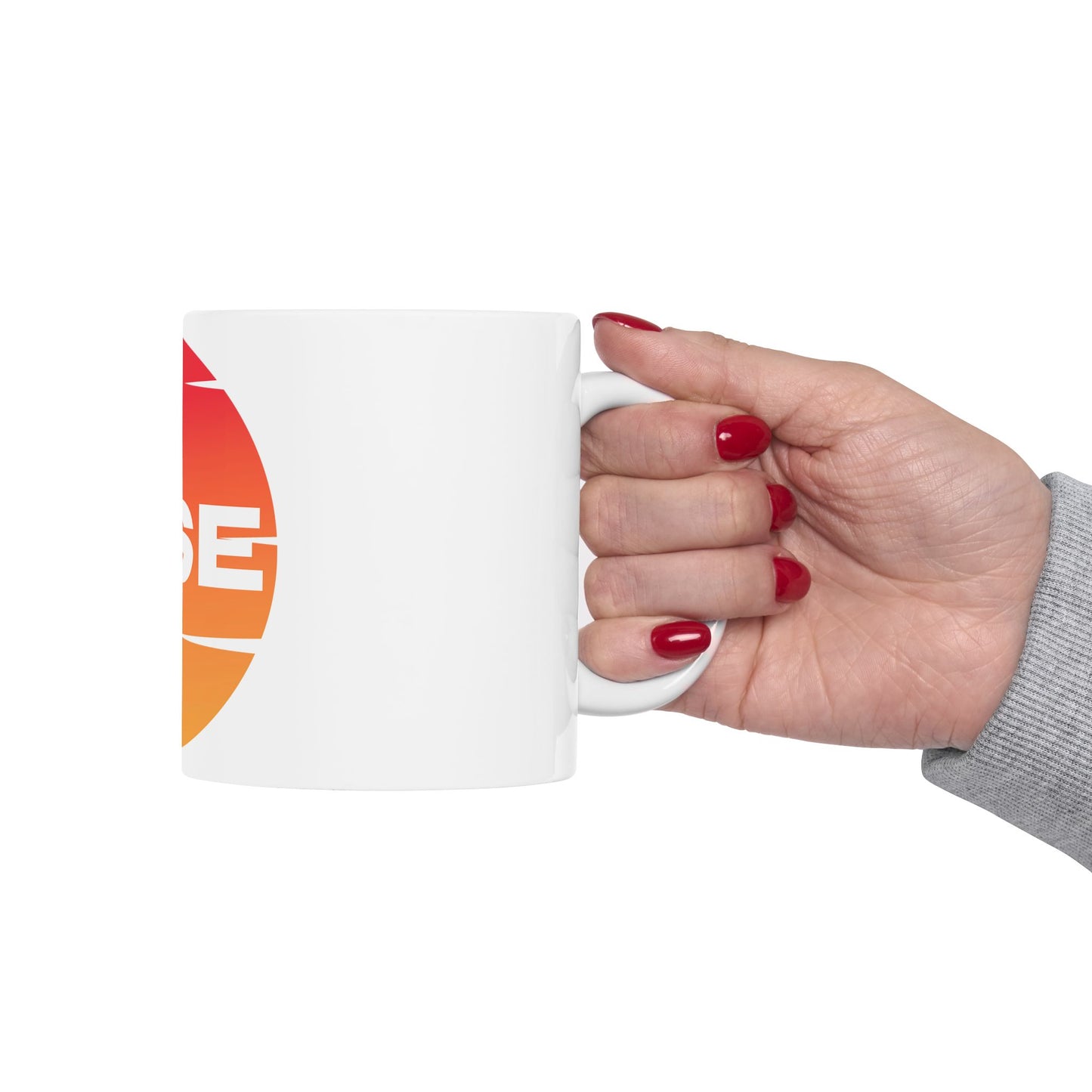 Inspirational Ceramic Mug with 'RISE' Motivational design