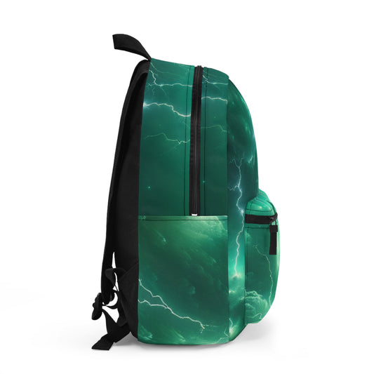 Electric Storm Backpack, Lightning Design Daypack, Trendy School Bag, Travel Essentials for Adventurers, Unique Gift for Nature Lovers