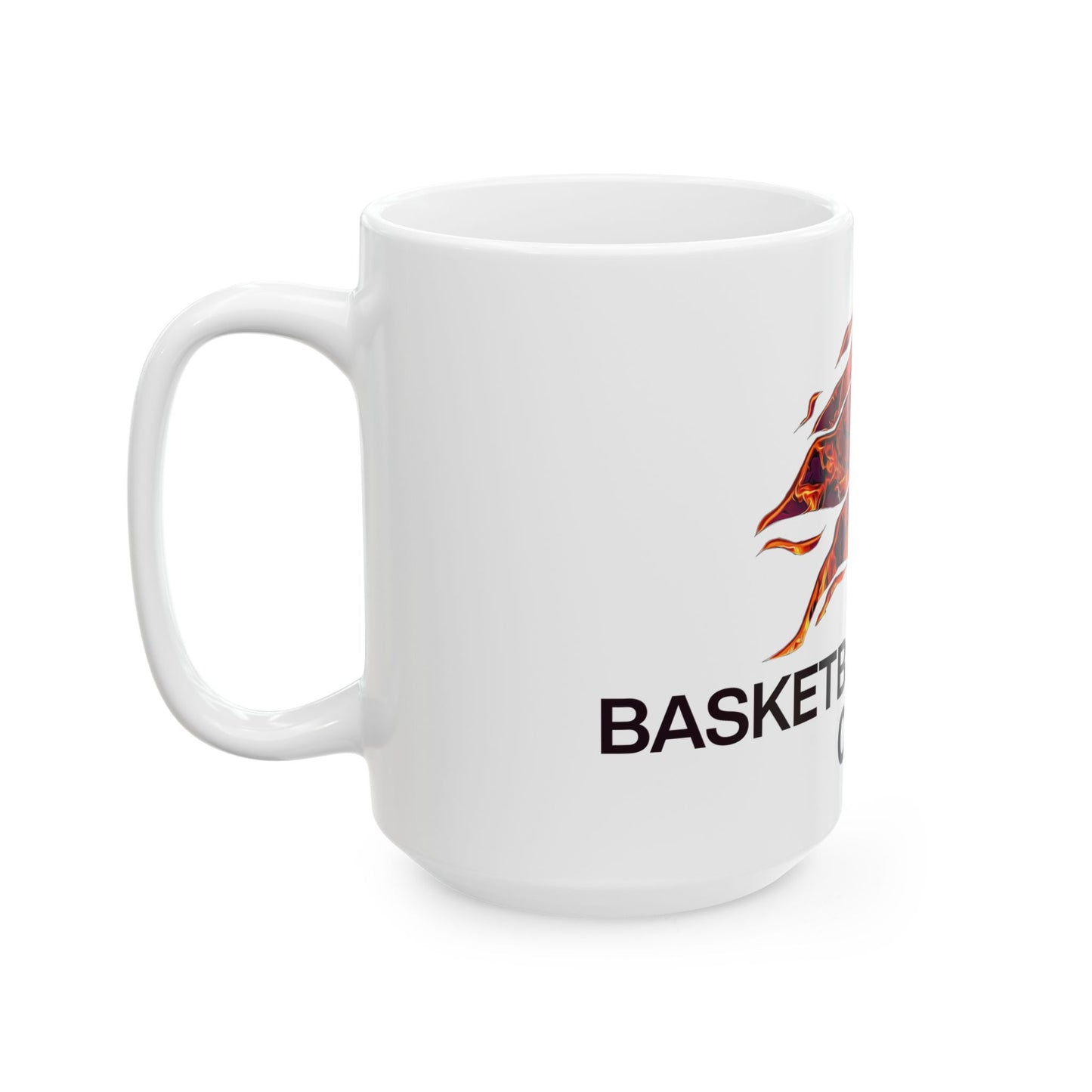 Flaming Basketball Champion Mug - Gift for Sports Lovers