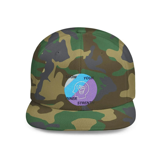 Shop the Motivational Strength Snapback – flat bill adjustable hat for men & women. Perfect streetwear and inspirational gift. - RizQ Life