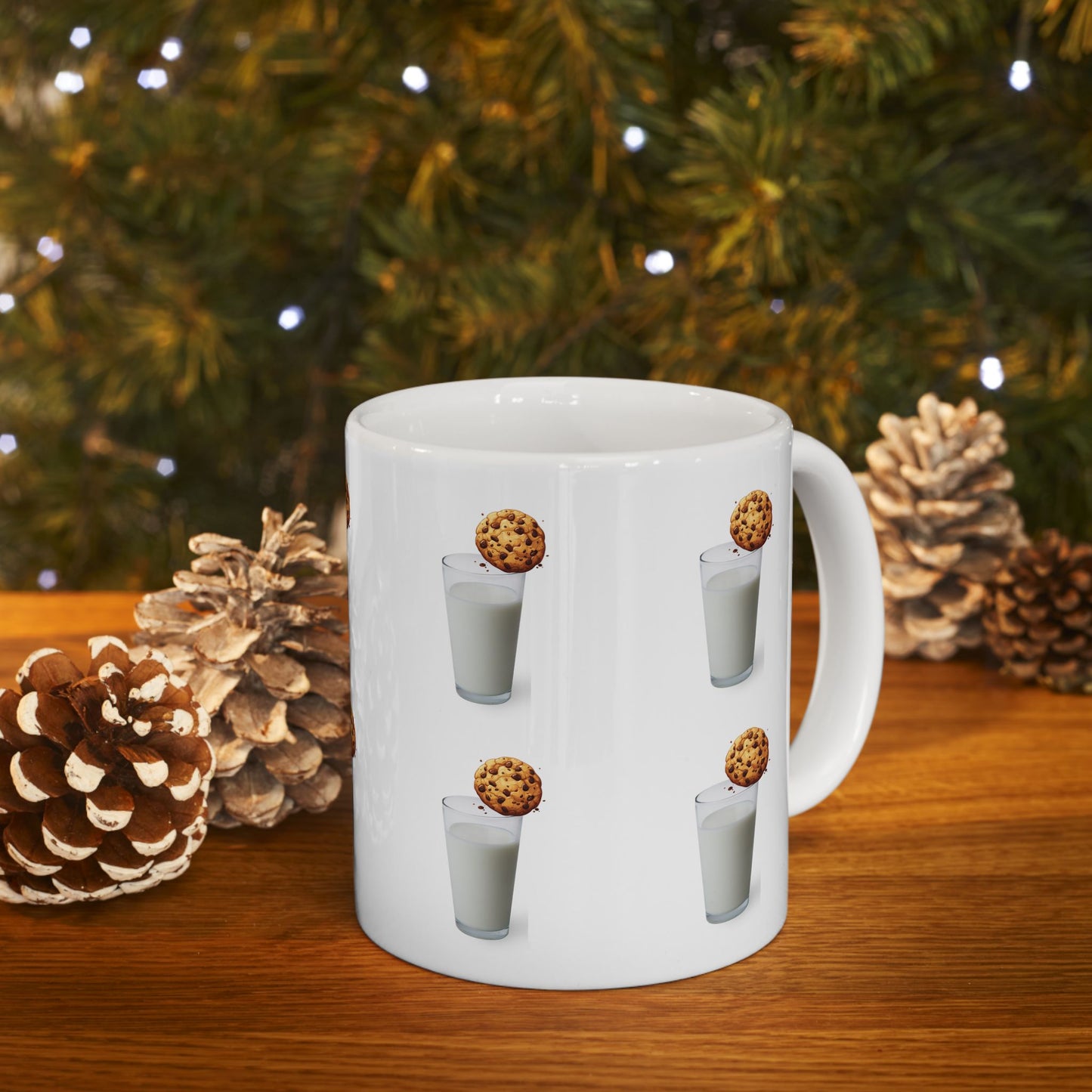 Mug - Cookie & Milk Ceramic Mug - Fun Drinkware for Cookie Lovers (11oz/15oz)