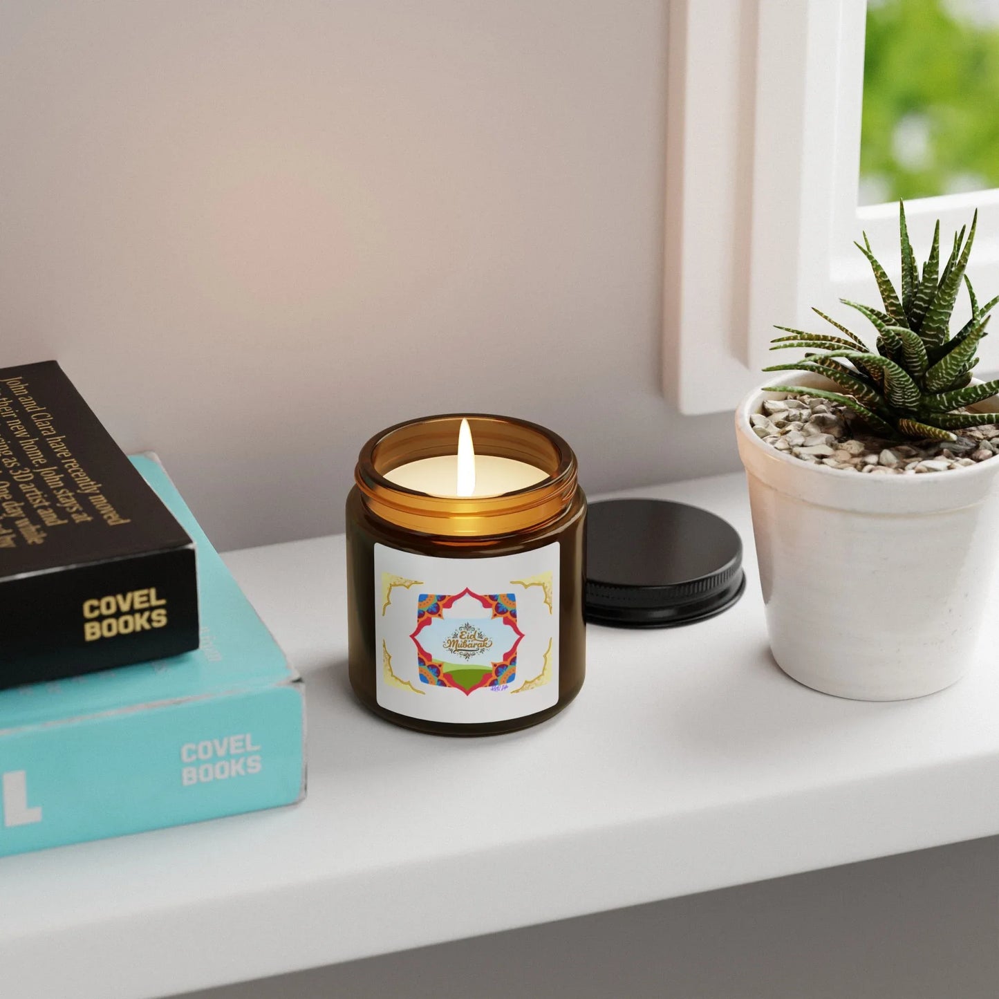 Eid Mubarak Candle, Ramadan Vibe Candle, Ramadan Mubarak gifts Eid decoration, Ramadan decoration, Happy Ramadan decor - RizQ Life