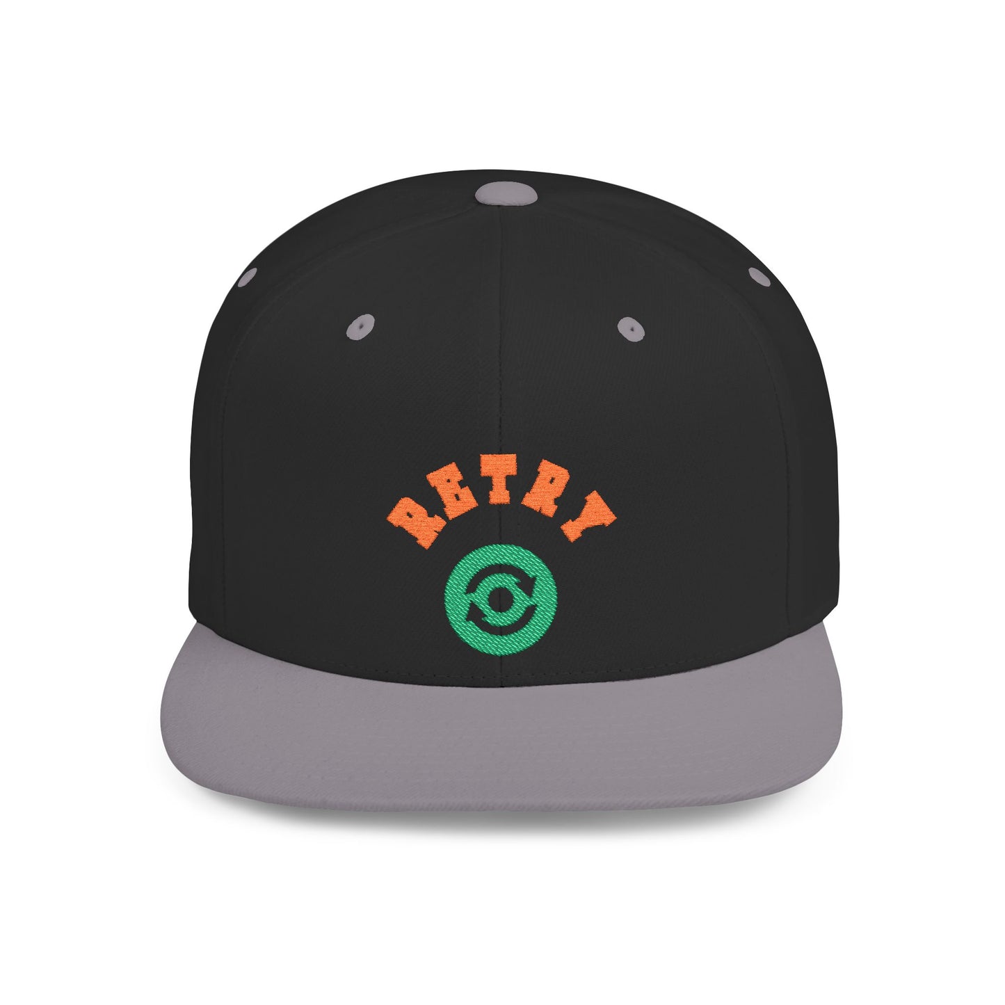 Retry Vintage Flat Bill Snapback Cap – Adjustable streetwear hat for men & women. Ideal gift for casual fashion, festivals, and urban style.