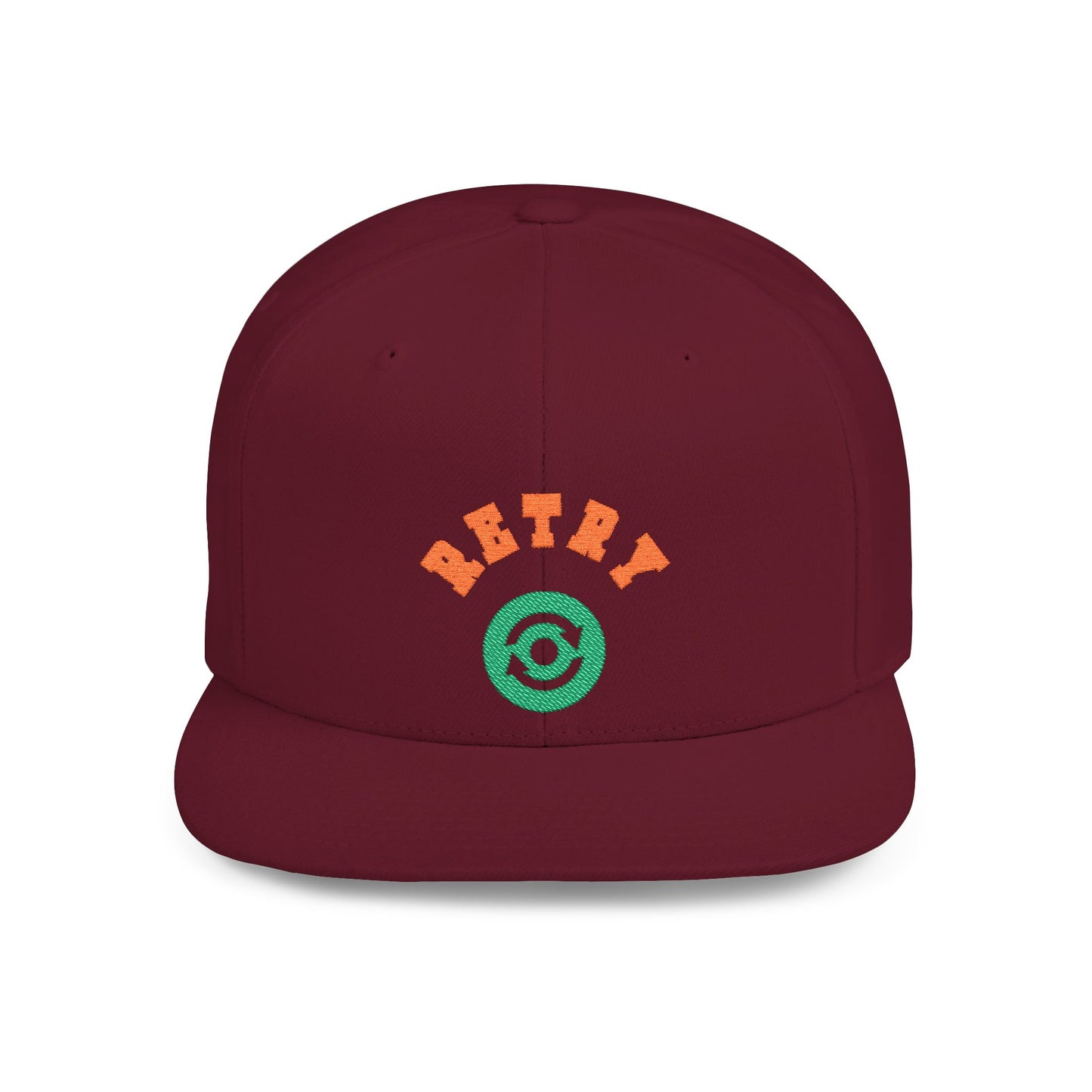 Retry Vintage Flat Bill Snapback Cap – Adjustable streetwear hat for men & women. Ideal gift for casual fashion, festivals, and urban style.