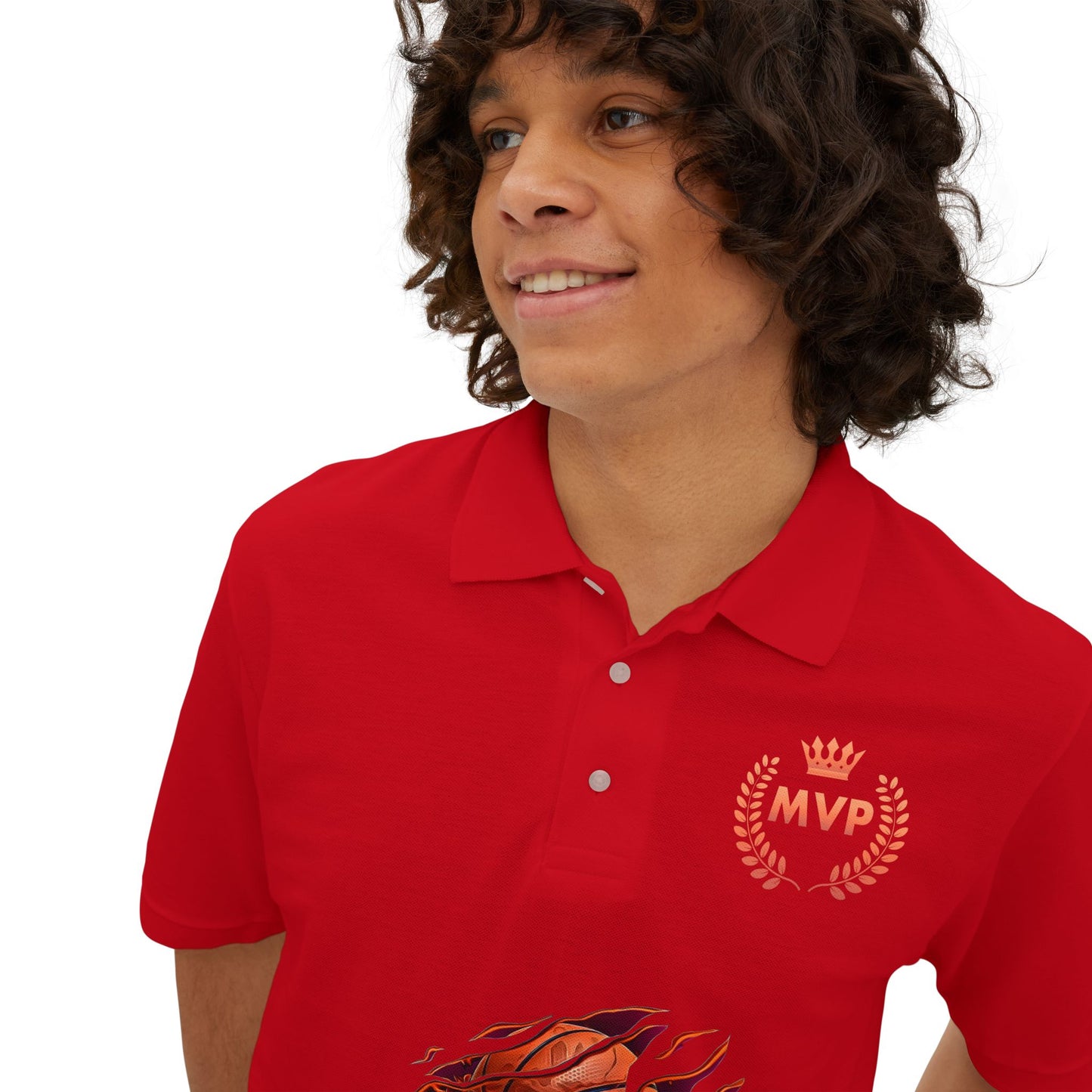 Basketball Pique Polo T- shirt