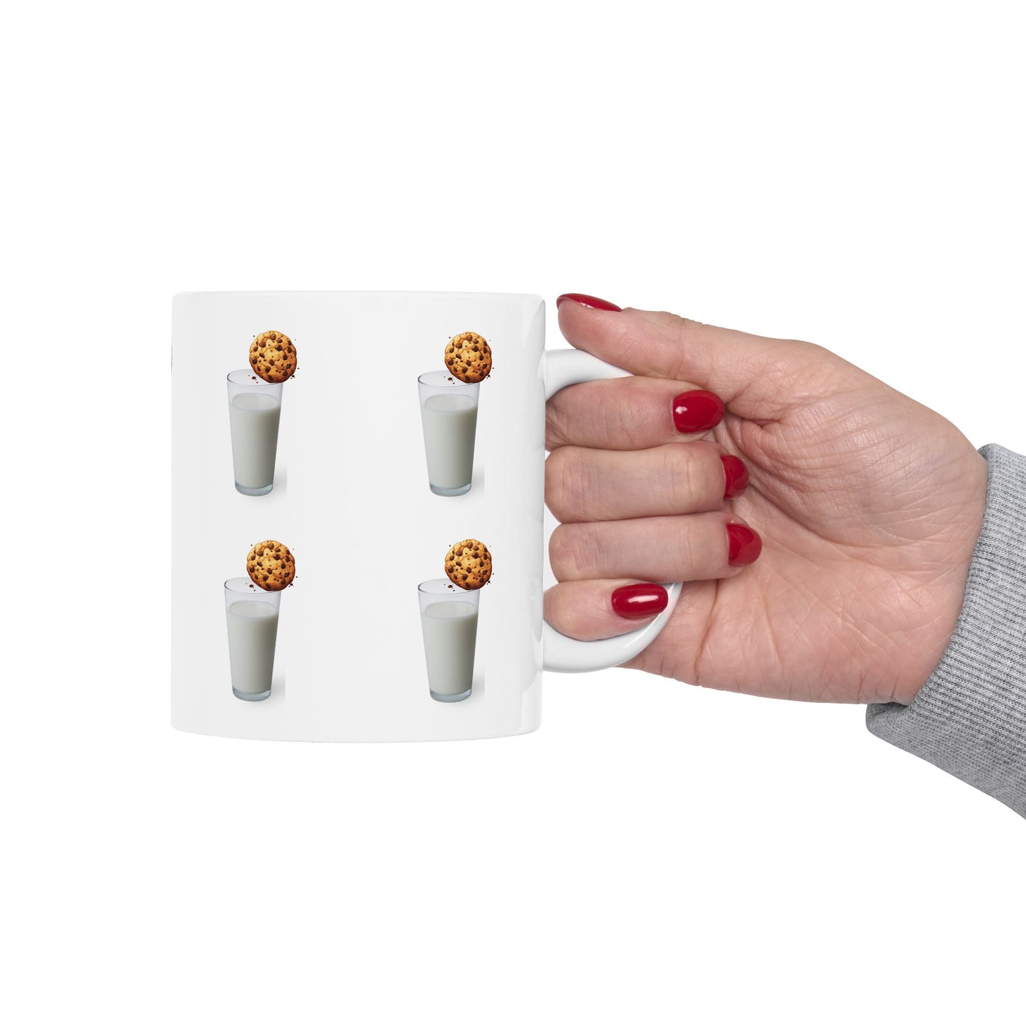 Mug - Cookie & Milk Ceramic Mug - Fun Drinkware for Cookie Lovers (11oz/15oz)
