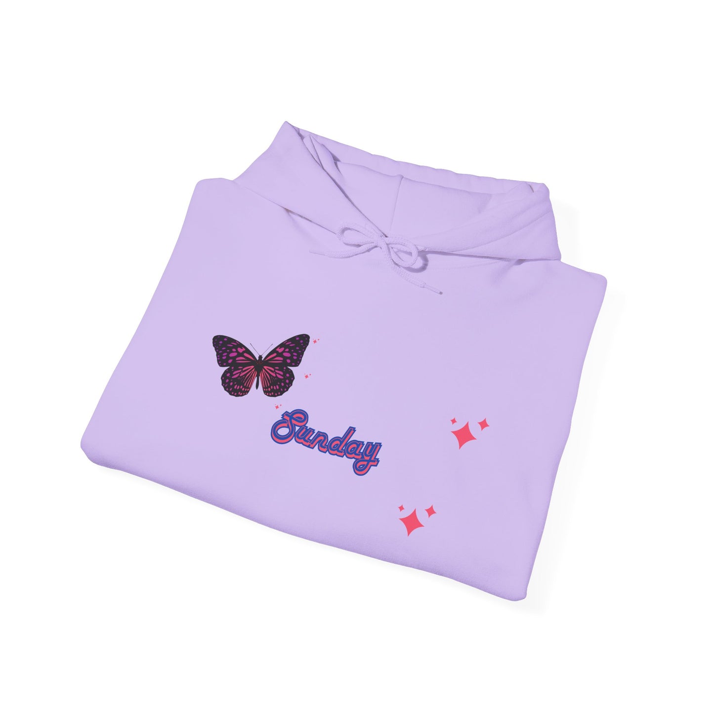 Butterfly Sunday Hoodie Sweatshirt For Women