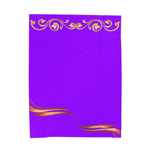 Cozy Velveteen Plush Blanket, Soft Throw for Comfort, Home Decor, Gift for Holidays, Bedroom or Living Room - RizQ Life