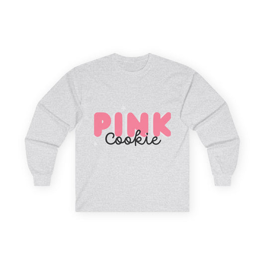 Pink Cookie Long Sleeve Tee - Sweet Treat Vibe