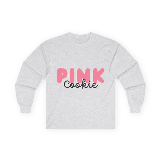 Pink Cookie Long Sleeve Tee - Sweet Treat Vibe - RizQ Life