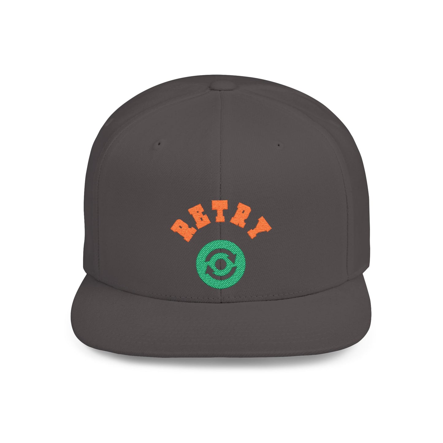 Retry Vintage Flat Bill Snapback Cap – Adjustable streetwear hat for men & women. Ideal gift for casual fashion, festivals, and urban style.