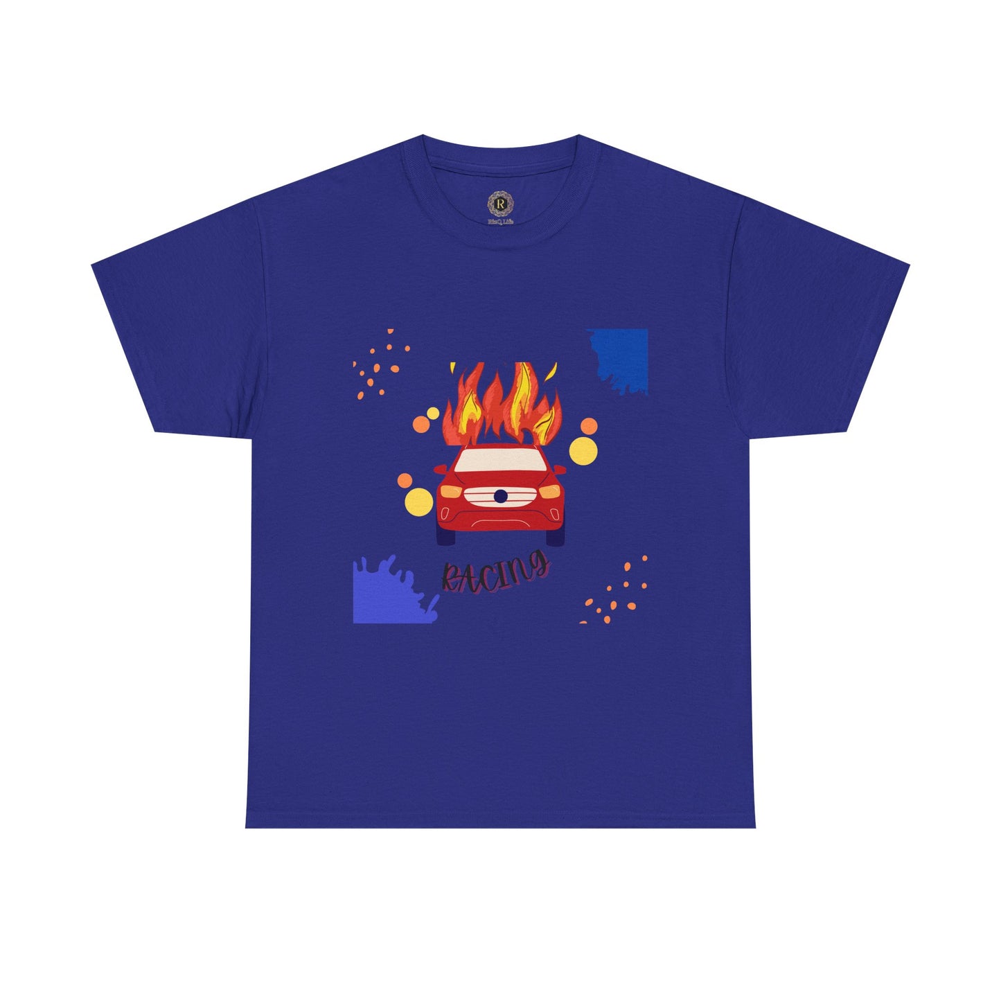 Unisex Racing Graphic T-Shirt – Heavy Cotton Car Racing Tee for Men & Women, Casual Motorsport Fan Shirt, Short Sleeve Top, Sizes S-5XL