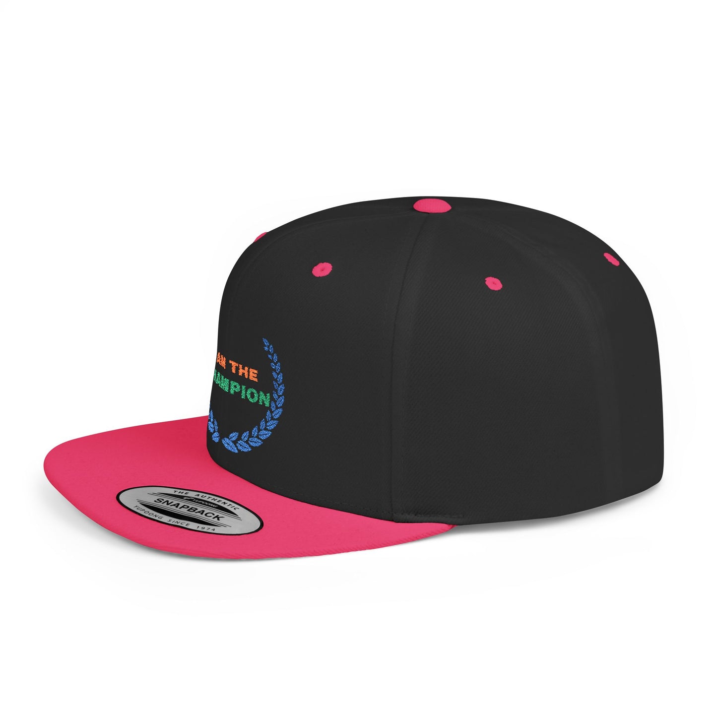 Shop the Champion Snapback Cap – stylish adjustable flat bill hat for adults. Perfect for streetwear, outdoor events, and gifts. Durable and comfy!