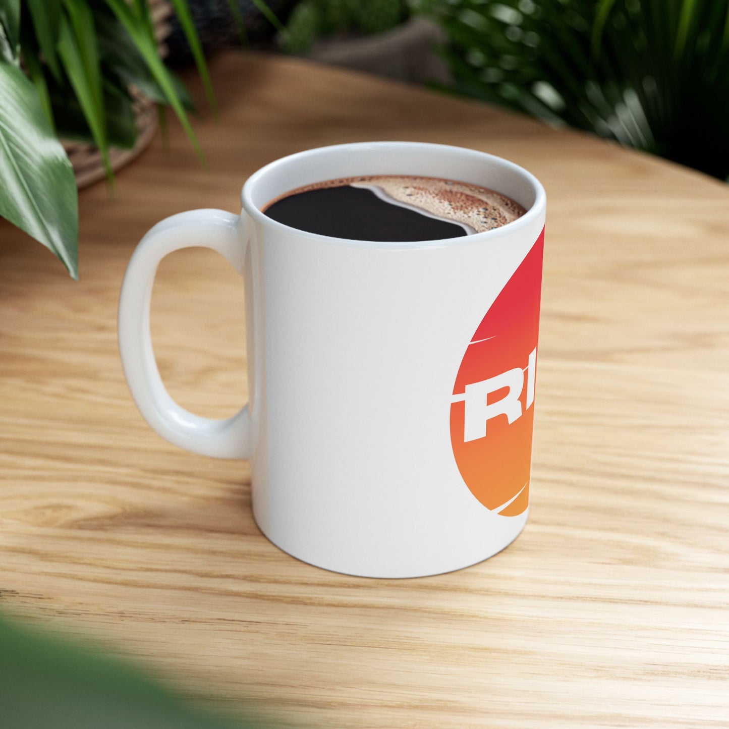 Inspirational Ceramic Mug with 'RISE' Motivational design