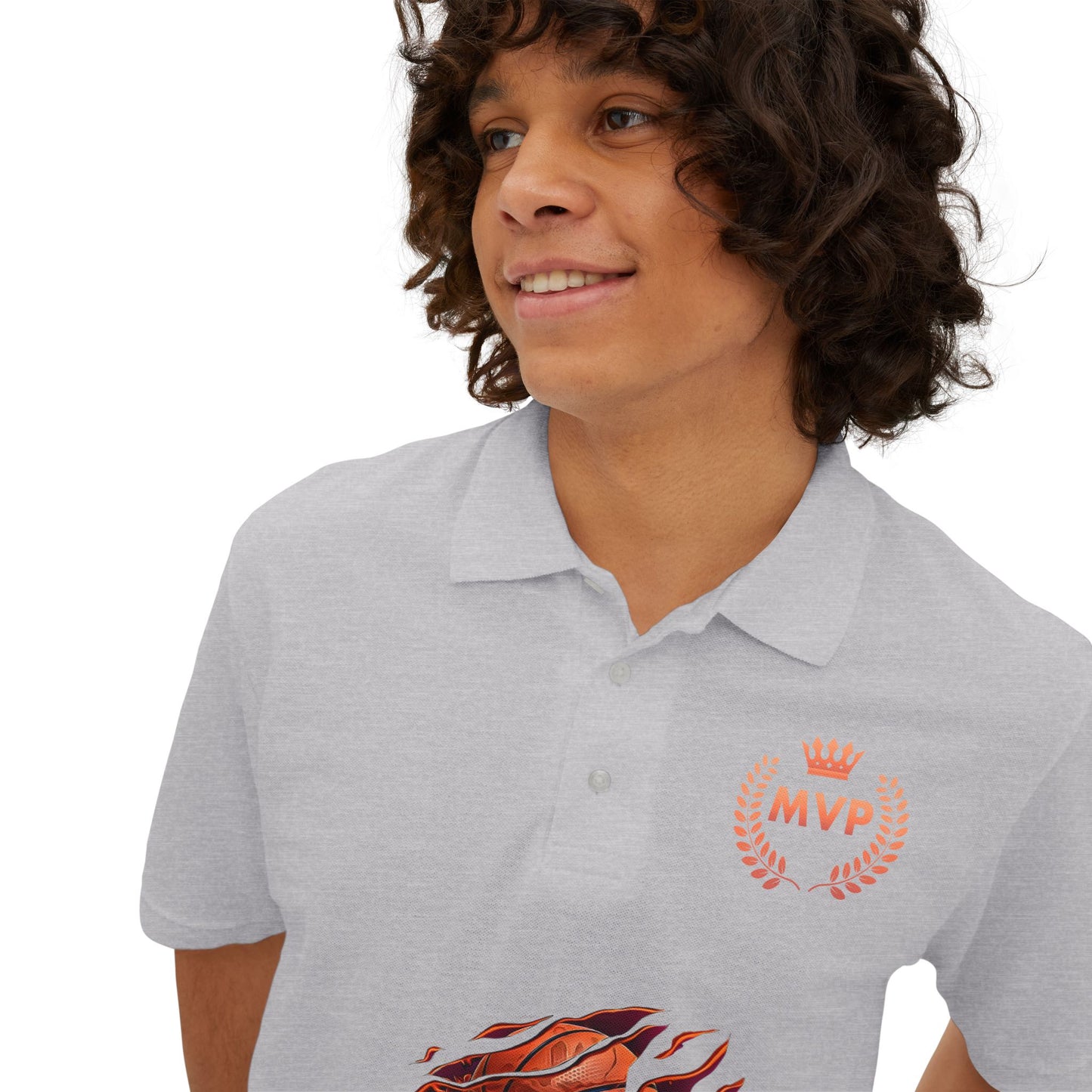 Basketball Pique Polo T- shirt