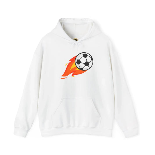 Soccer Fire Ball Hoodie - Men's Heavy Blend Hooded Sweatshirt - RizQ Life