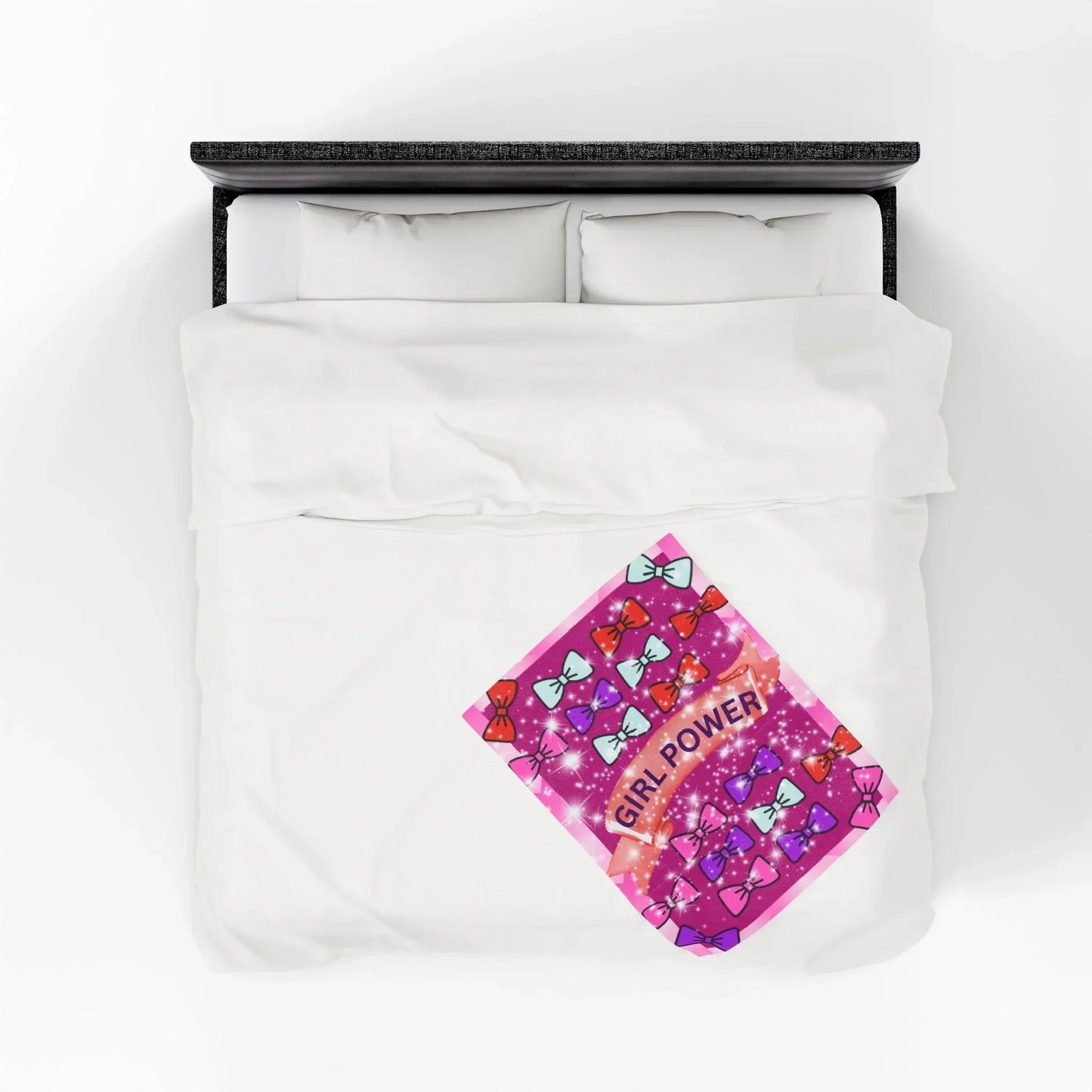 Empowering Girl Power Plush Blanket, Cozy Throw for Kids, Warm Gift for Birthdays, Inspirational Decor, Fun Room Accent - RizQ Life