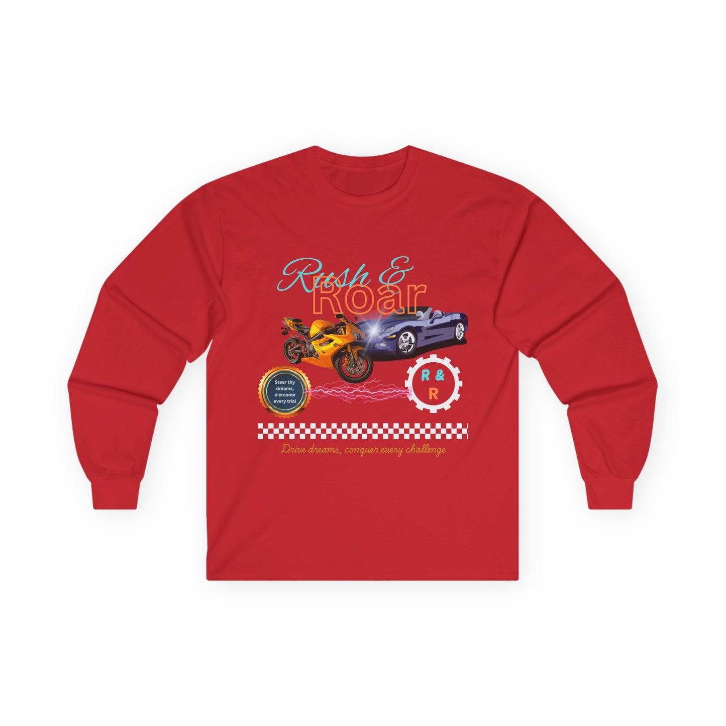 Drive & Roar Long Sleeve Tee - Car Enthusiast Gift