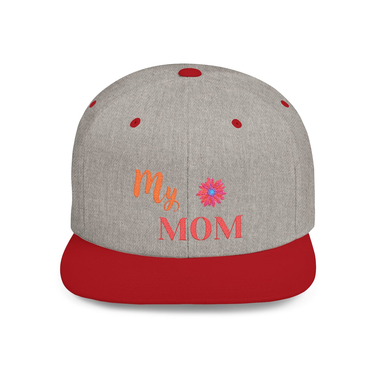 Mom Flat Bill Snapback – Adjustable baseball hat, perfect Mother’s Day gift for moms. Stylish, comfortable, and versatile for everyday wear.