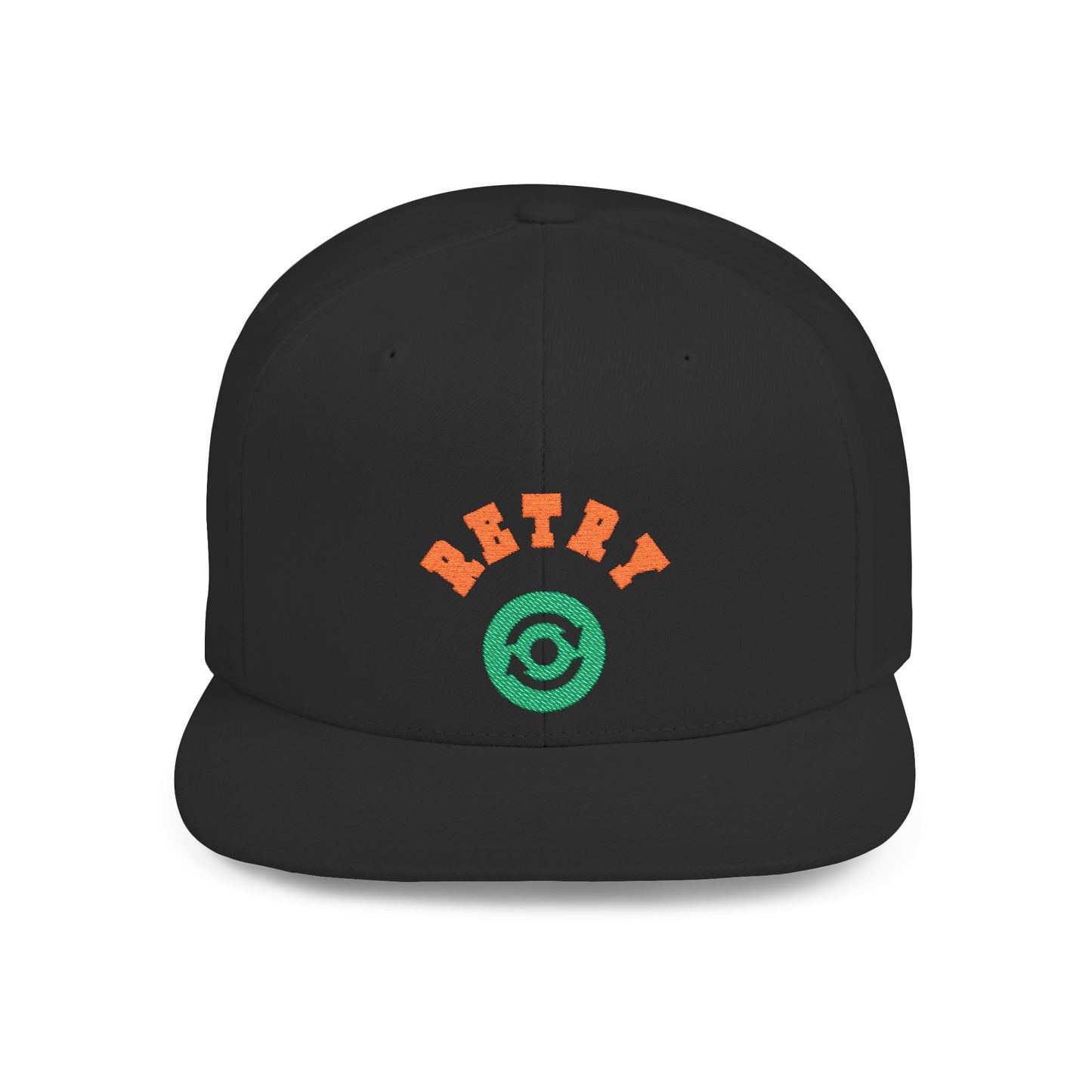 Retry Vintage Flat Bill Snapback Cap – Adjustable streetwear hat for men & women. Ideal gift for casual fashion, festivals, and urban style.