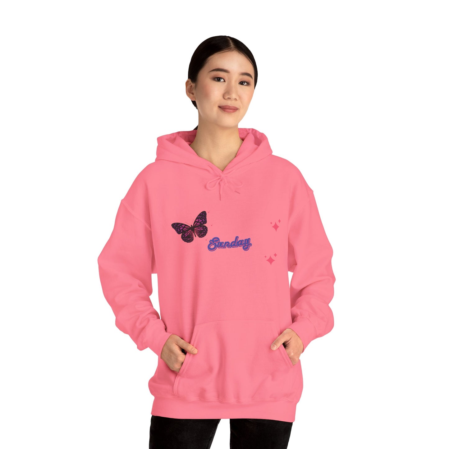 Butterfly Sunday Hoodie Sweatshirt For Women