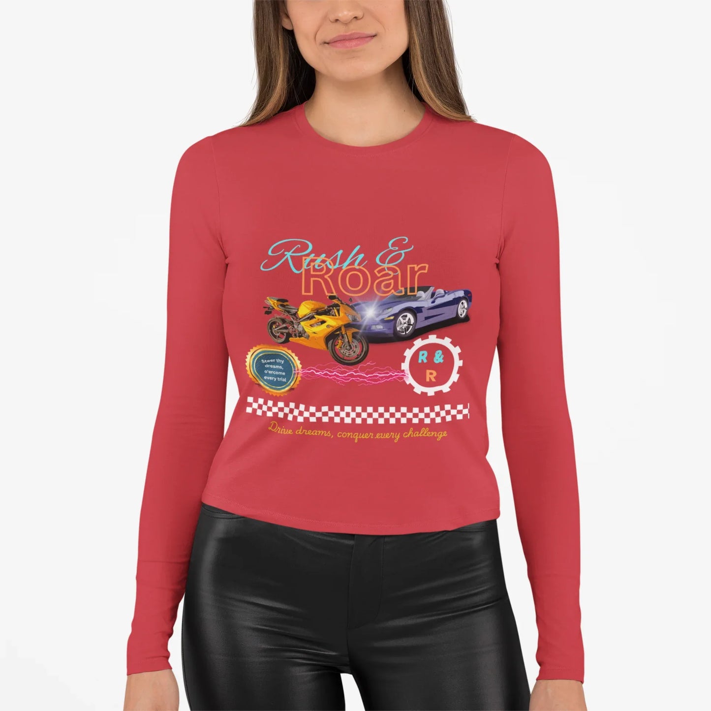 Drive & Roar Long Sleeve Tee - Car Enthusiast Gift - RizQ Life