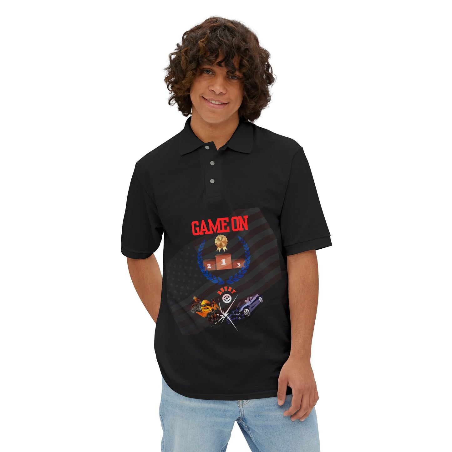 Men's Polo Shirt - Casual Sportswear Tee for Active Lifestyle
