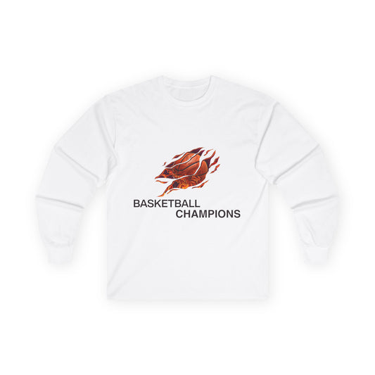 Basketball Champions Long Sleeve Tee - Unisex Cotton Shirt