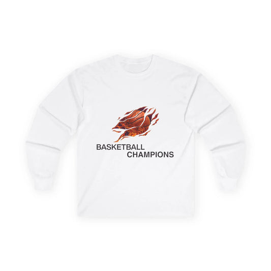 Basketball Champions Long Sleeve Tee - Unisex Cotton Shirt - RizQ Life