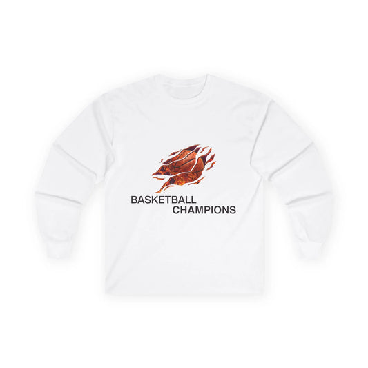 Basketball Champions Long Sleeve Tee - Unisex Cotton Shirt - RizQ Life