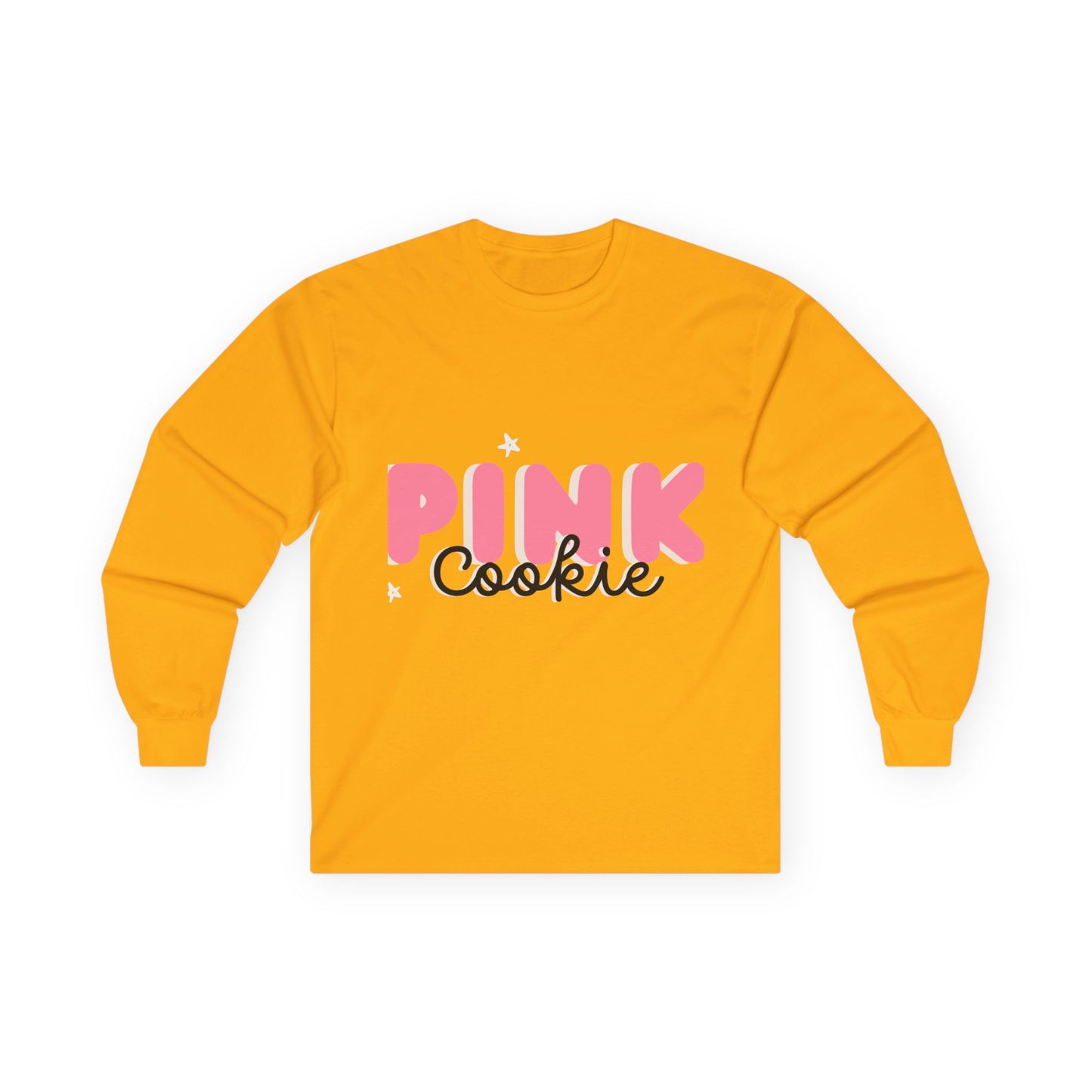 Pink Cookie Long Sleeve Tee - Sweet Treat Vibe