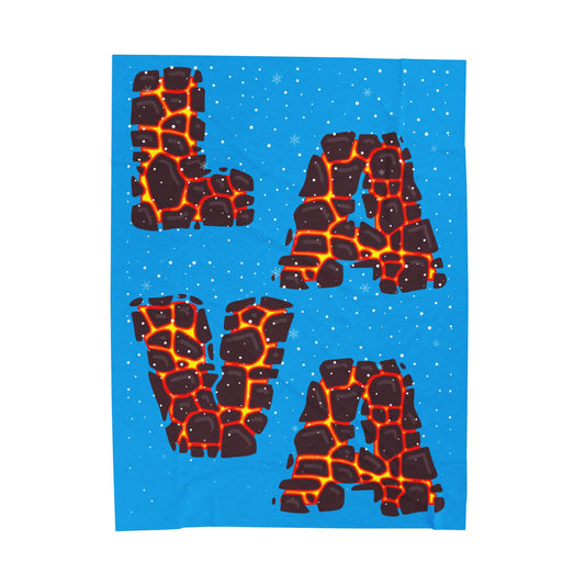 Lava Velveteen Plush Blanket - Cozy Kids Throw & Fun Home Decor Gift