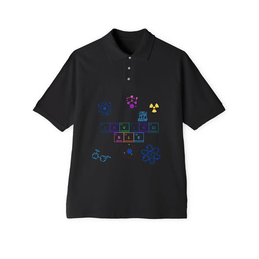 Piqué Polo - Invincible Science Men's Stylish & Comfortable Shirt for STEM Enthusiasts - RizQ Life