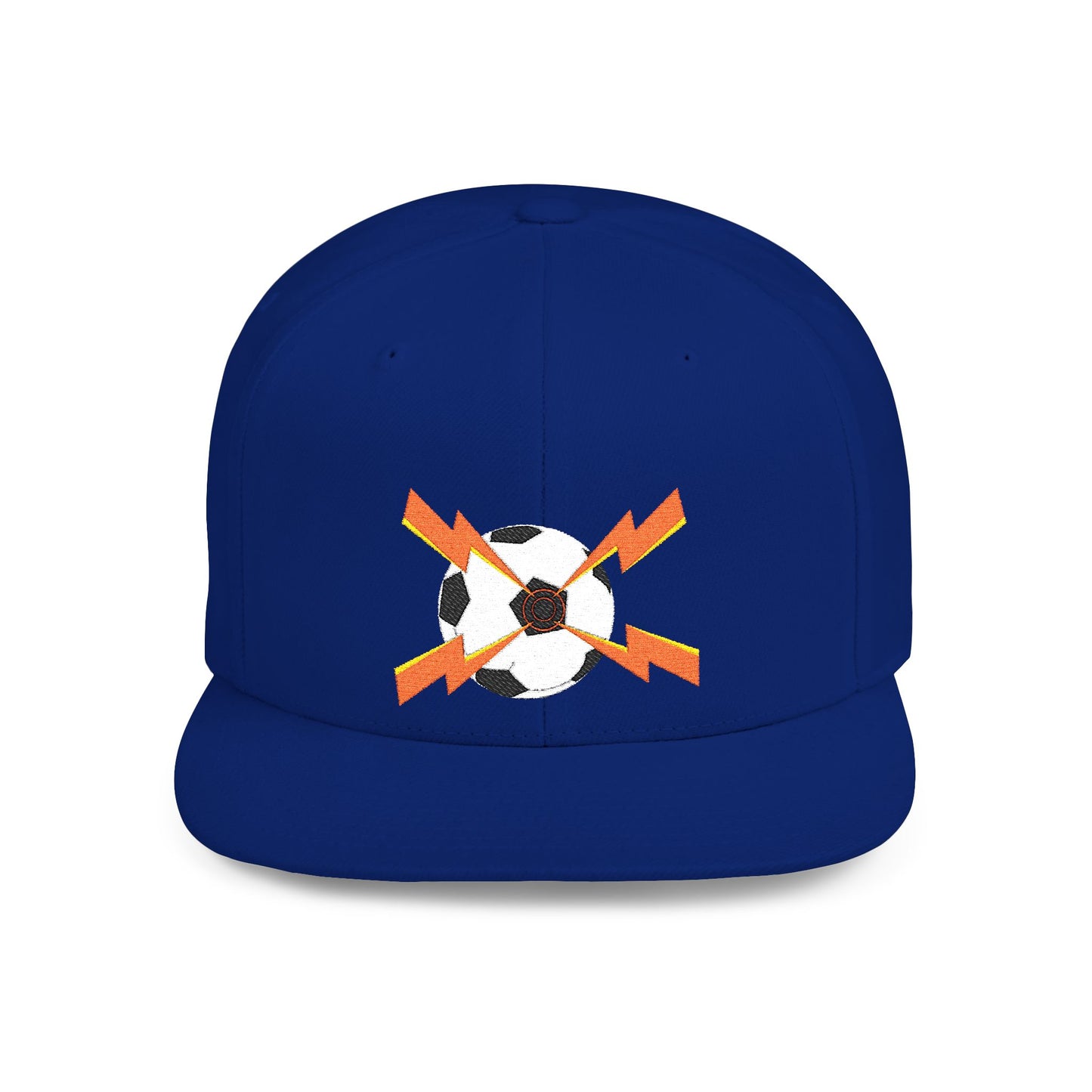 Soccer flat bill snapback hat – adjustable, stylish, and perfect for streetwear, casual outings, festivals, and gifting.