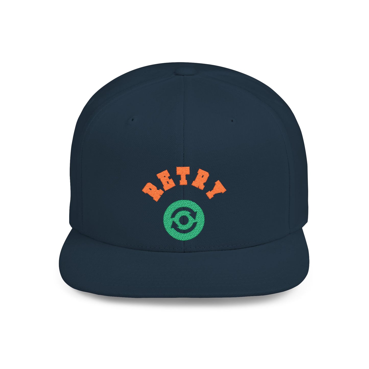 Retry Vintage Flat Bill Snapback Cap – Adjustable streetwear hat for men & women. Ideal gift for casual fashion, festivals, and urban style.