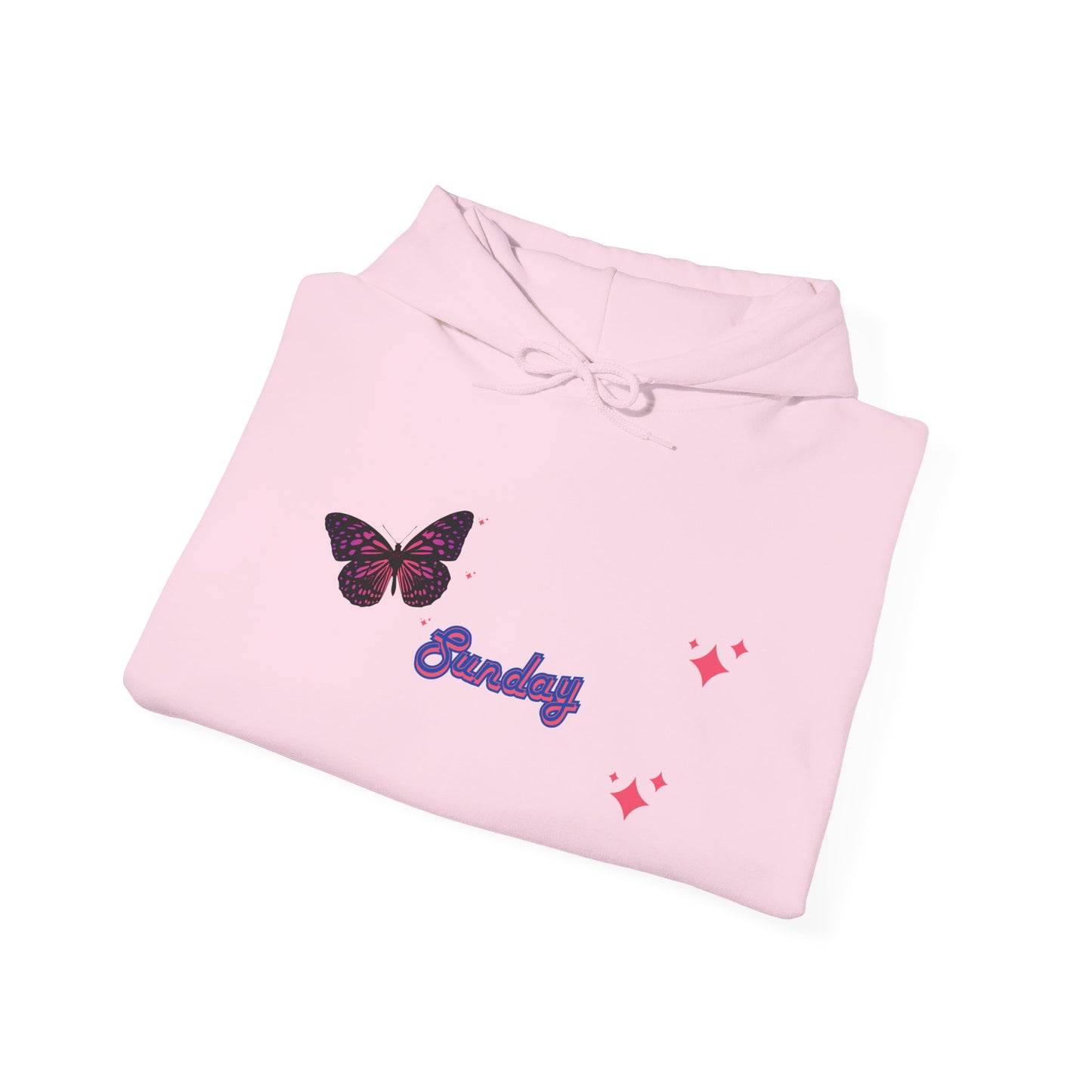 Butterfly Sunday Hoodie Sweatshirt For Women