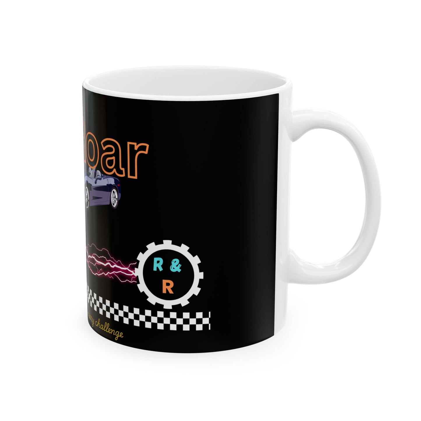 Racing Mug - Rush & Roar Ceramic Mug - Perfect Gift for Car and Motorcycle Enthusiasts