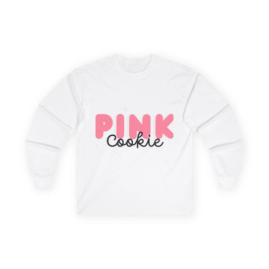 Pink Cookie Long Sleeve Tee - Sweet Treat Vibe - RizQ Life