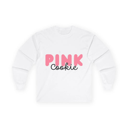Pink Cookie Long Sleeve Tee - Sweet Treat Vibe - RizQ Life