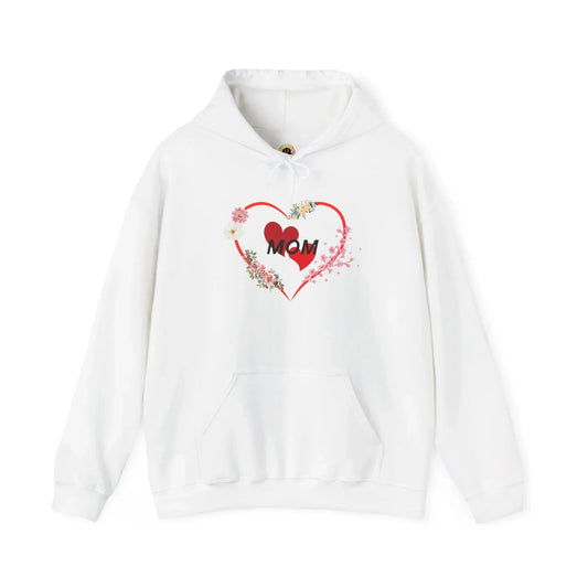 Mom Love Hoodie - Floral Heart Design - Perfect Gift for Mother's Day - RizQ Life