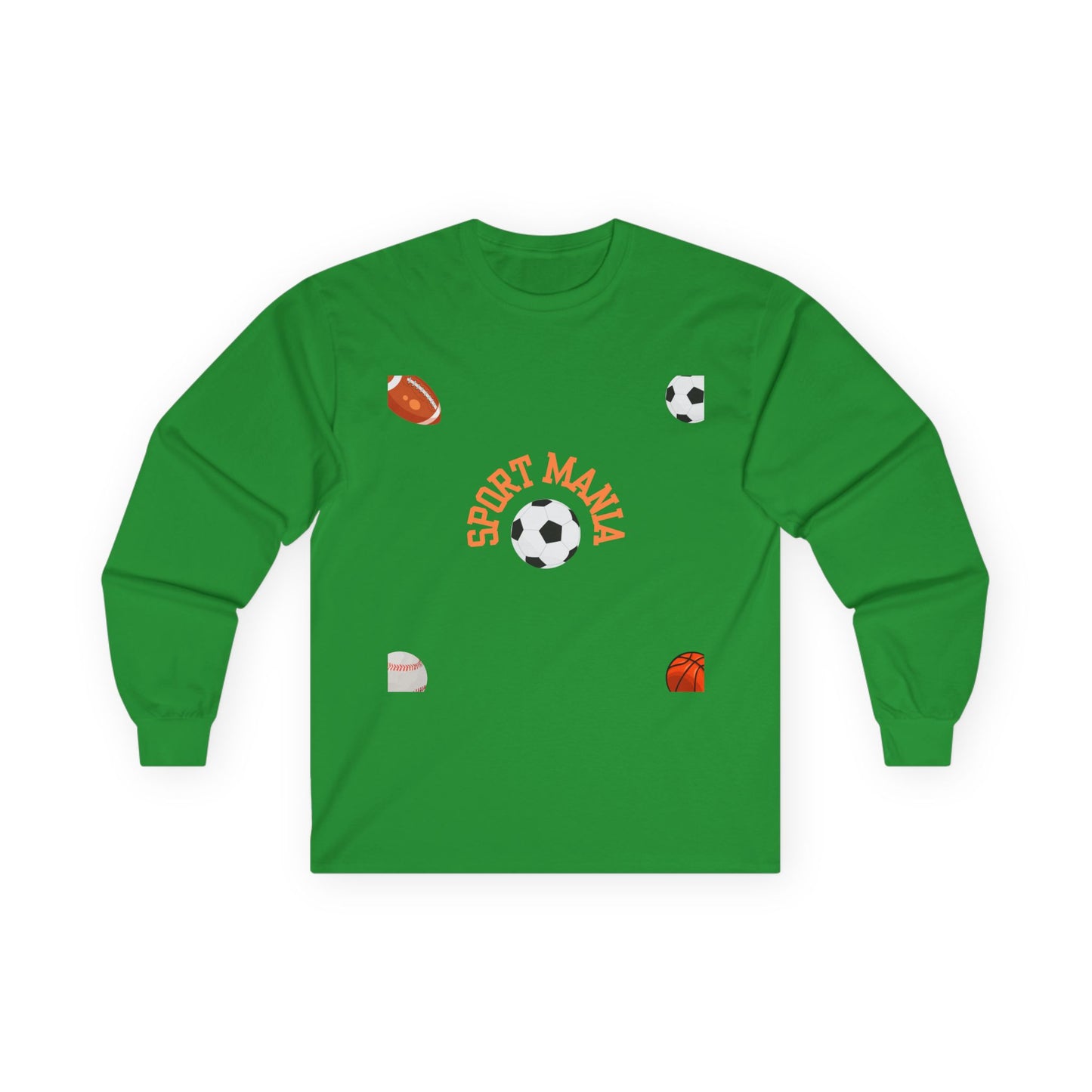 Sport Long Sleeve Tee - Fun Sports Design for Active Lifestyle
