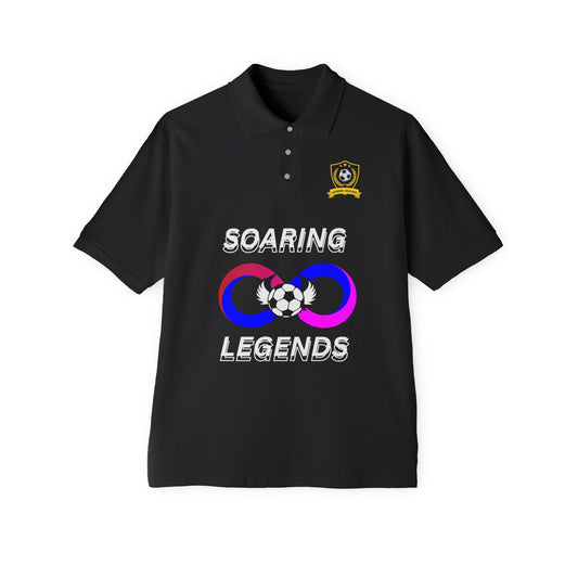 Soccer Polo - Soaring Legends & soccer Design for Sports Enthusiasts
